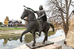 Burgenland 3D - Györ - Reiterstatue König Stephan I.